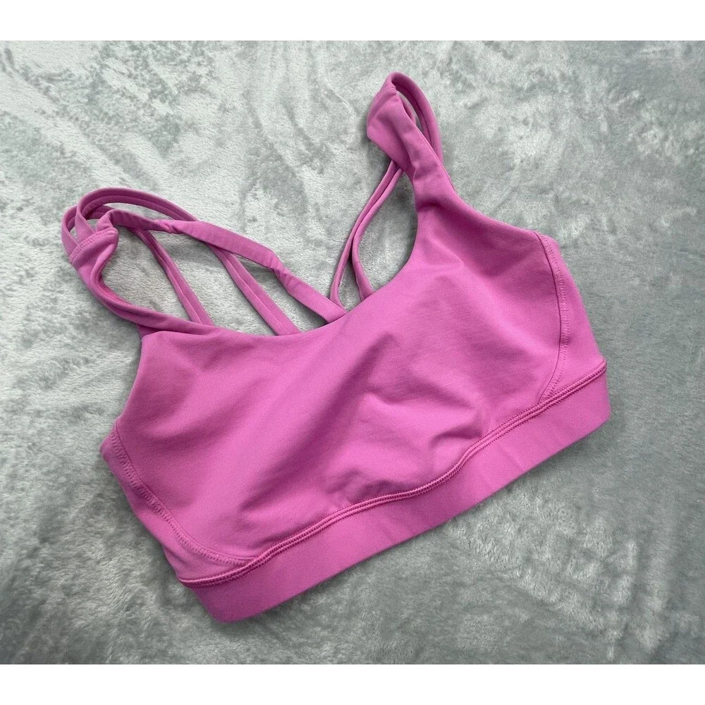 Lululemon Energy Bra Size 8 B/C Cup Magenta Glow MGLO 00101